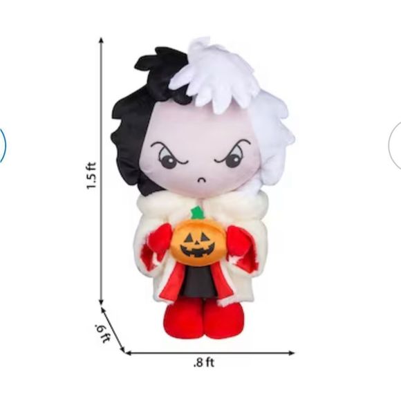 Amazon.com: Disney Princess Villains Cruella De Vil Fashion  Disney 18.5-in Cruella De Vil Doll Door Decoration
